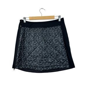 Swix Large Puffer Skirt Mini Side Zipper Elastic Waist Lightweight Warm Womens